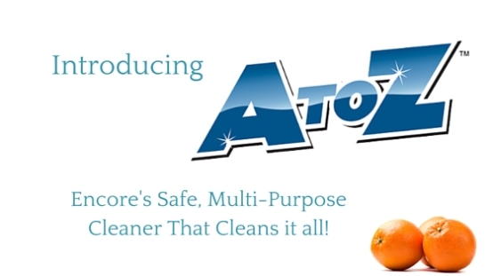 A to Z cleaner is a concentrated multi-purpose cleaner.